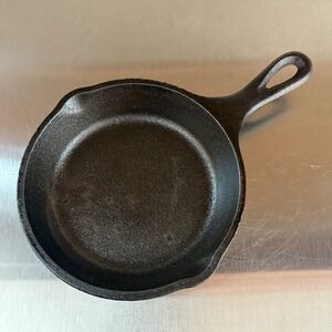 Lodge 5 Inch Miniature Cast Iron Skillet LMS3 USA Made Black Round Small Pan